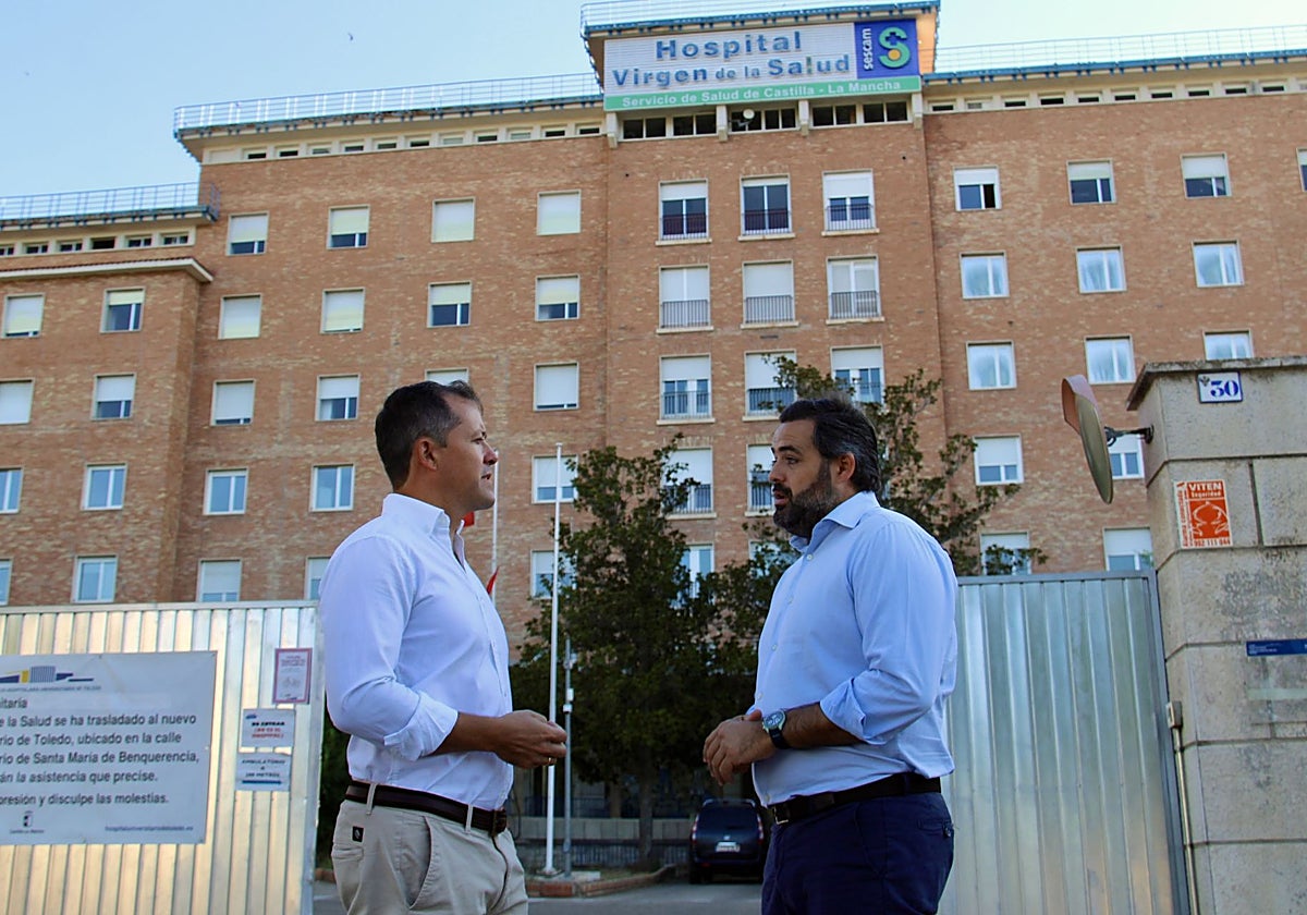 El alcalde de Toledo Carlos Velázquez y el Presidente del PP C-LM Paco Núñez
