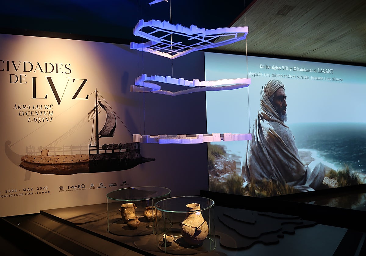 Obras en la exposición 'Ciudades de luz' del Marq en Alicante