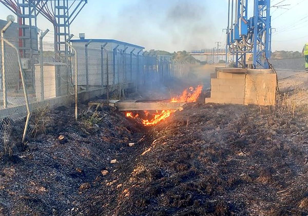 Imagen del incendio.