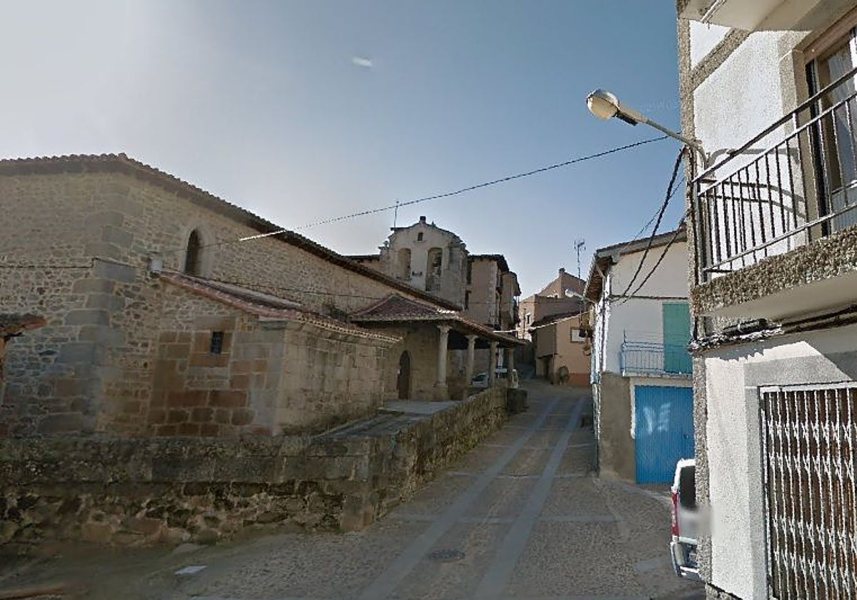 El pueblo de Santibáñez de la Sierra, en Salamanca
