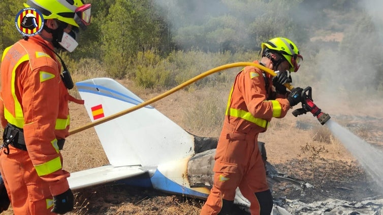 Dos muertos en un accidente de avioneta en Valencia