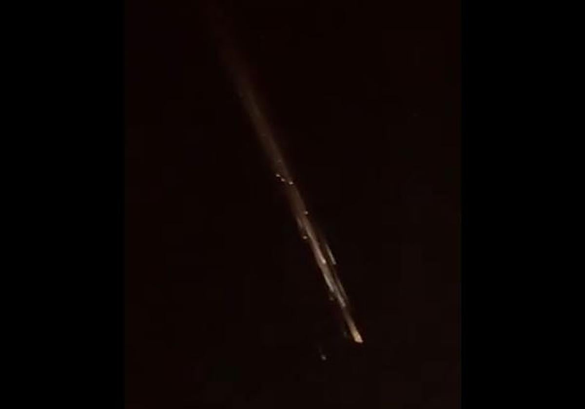 Así entraba en la atmósfera los restos de la basura espacial de un satélite chino