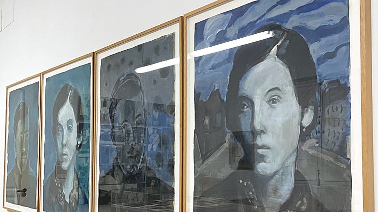 Retratos de la pareja escritora