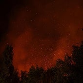 Una tormenta seca por encima de los 70 kilómetros por hora como hipótesis, origen del incendio en Madrid