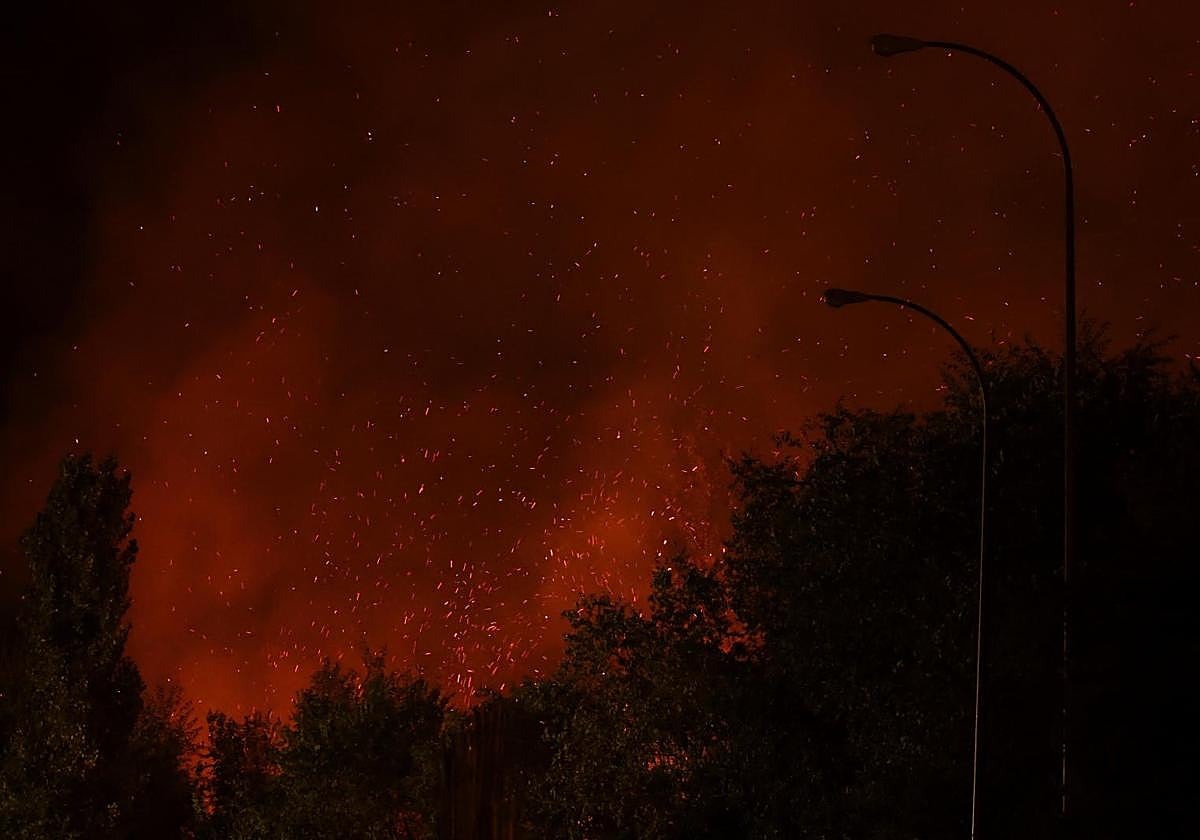 Cenizas del incendio de Tres Cantos