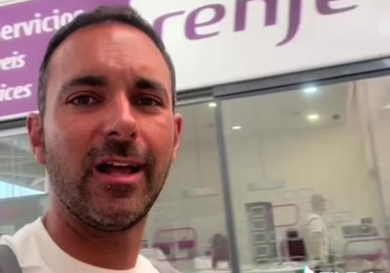 El viajero que ha subido el vídeo a TikTok en su cuenta Spanish_Gioacomino