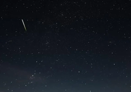 Cielo estrellado durante las Perseidas