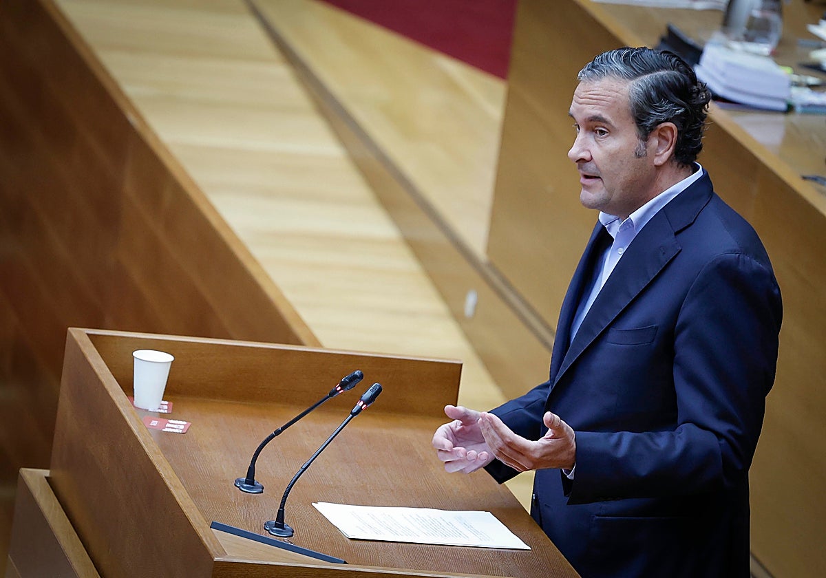Imagen del portavoz del Grupo Popular en la comisión de investigación de la dana en las Cortes Valencianas, Fernando Pastor