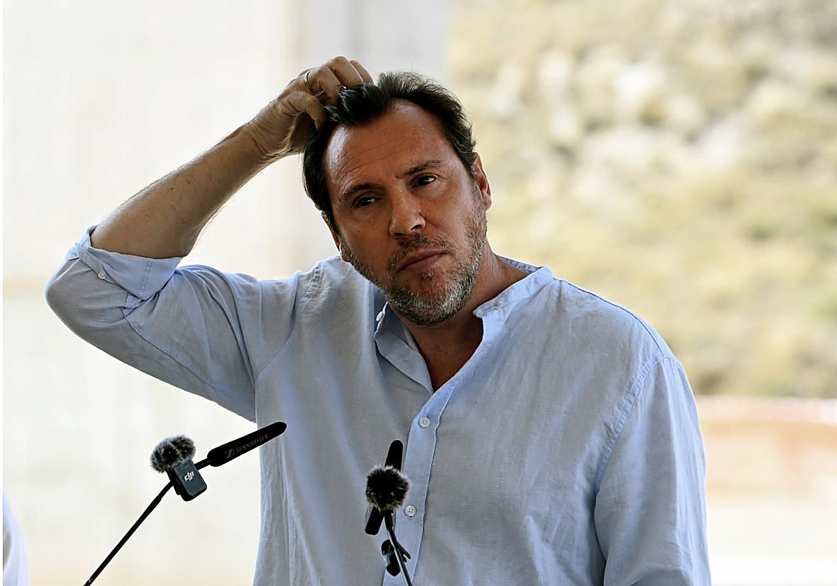 Óscar Puente, en Almería este miércoles.