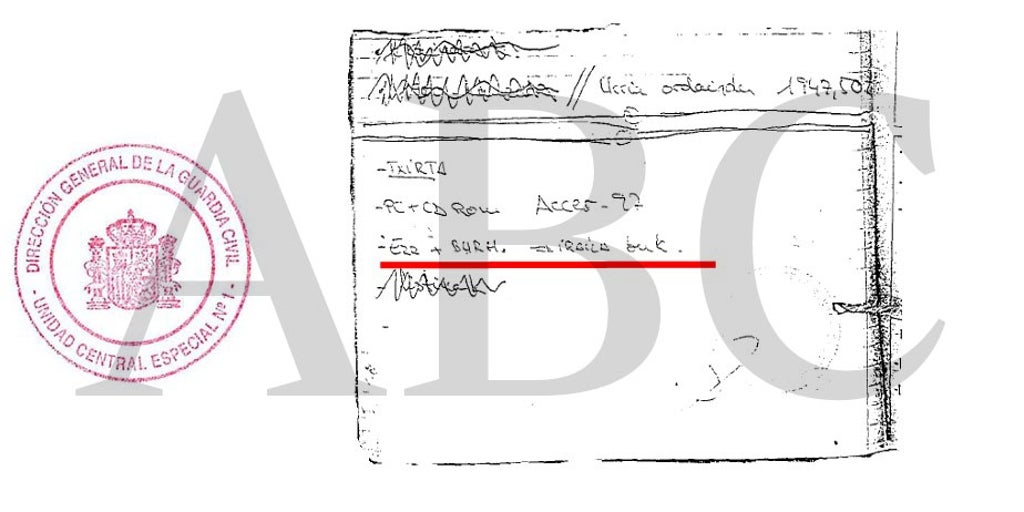 Esta nota manuscrita implica a la ex jefa etarra Ainhoa Múgica en el asesinato del fiscal Portero