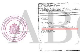 Nota manuscrita vinculada a Ainhoa Múgica