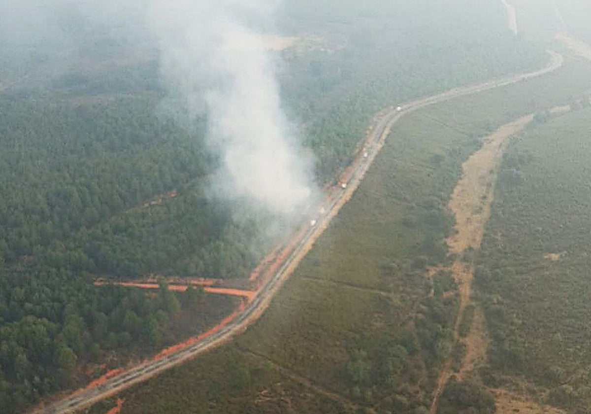 Incendio declarado en Cubo de Benavente este domingo