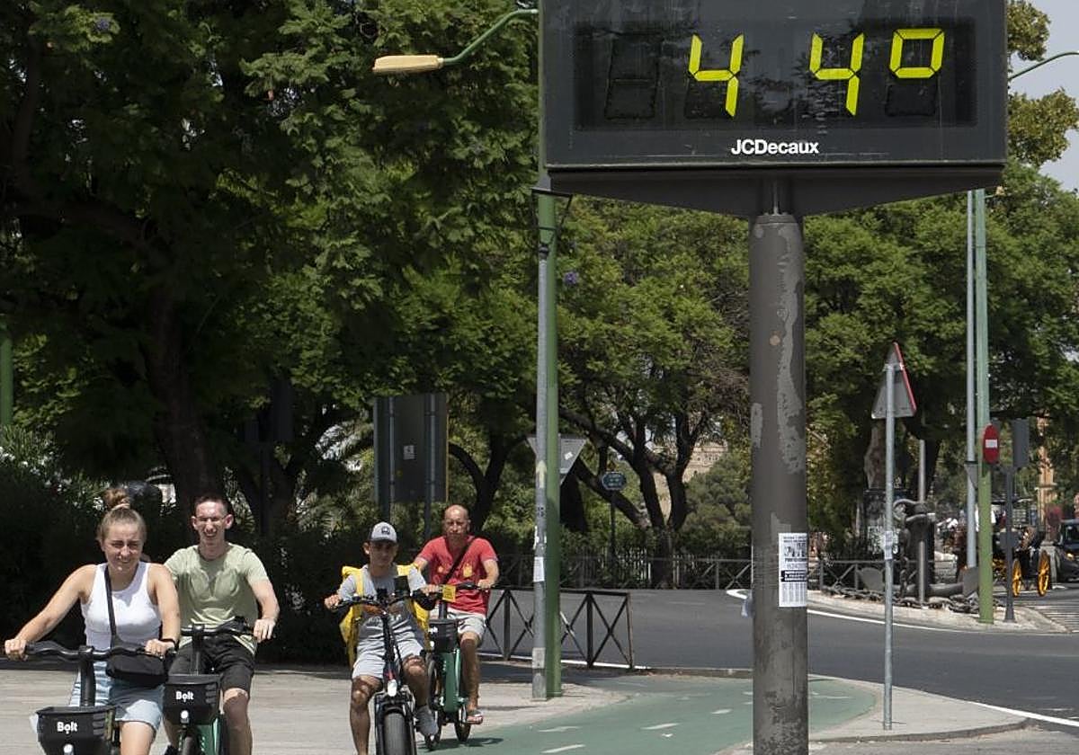 Un termómetro de la capital andaluza