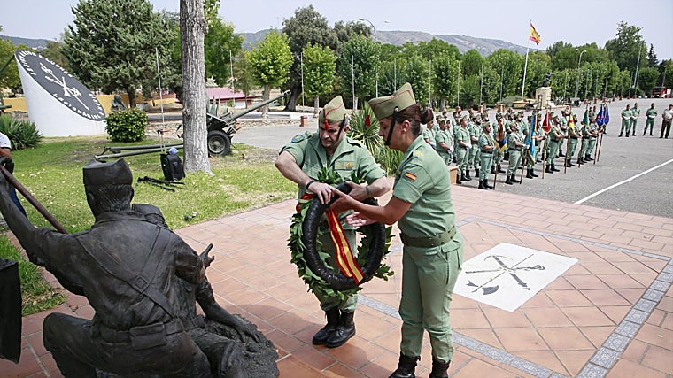 Homenaje a los caídos en el Tercio Alejandro Farnesio de Ronda