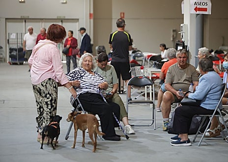 Imagen secundaria 1 - Desalojo de los vecinos de San Ciprián de Sanabria por el incendio en Porto (Zamora), que han sido acogidos en Benavente