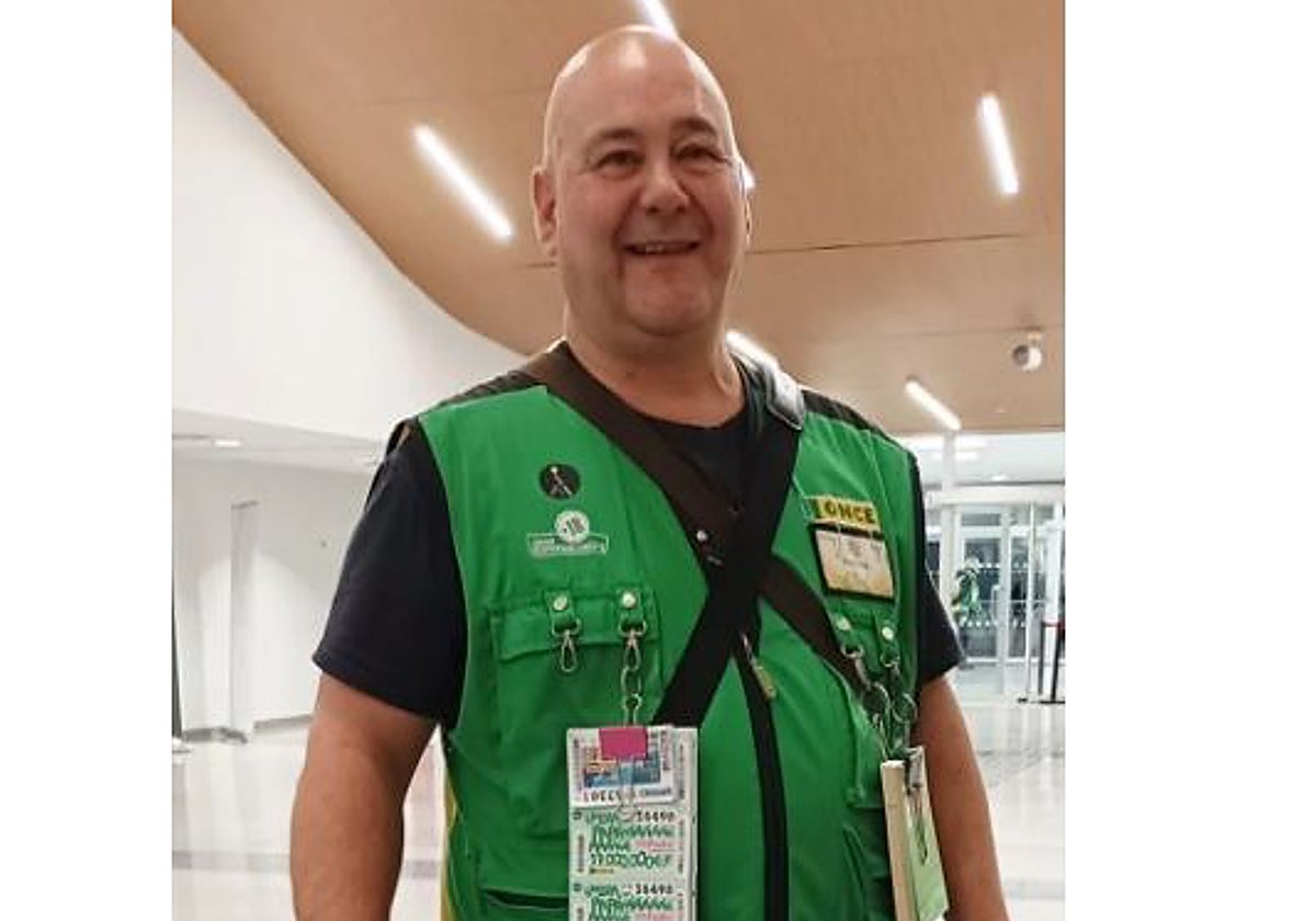 Sergio Jiménez, en el hospital de Toledo, su lugar de trabajo