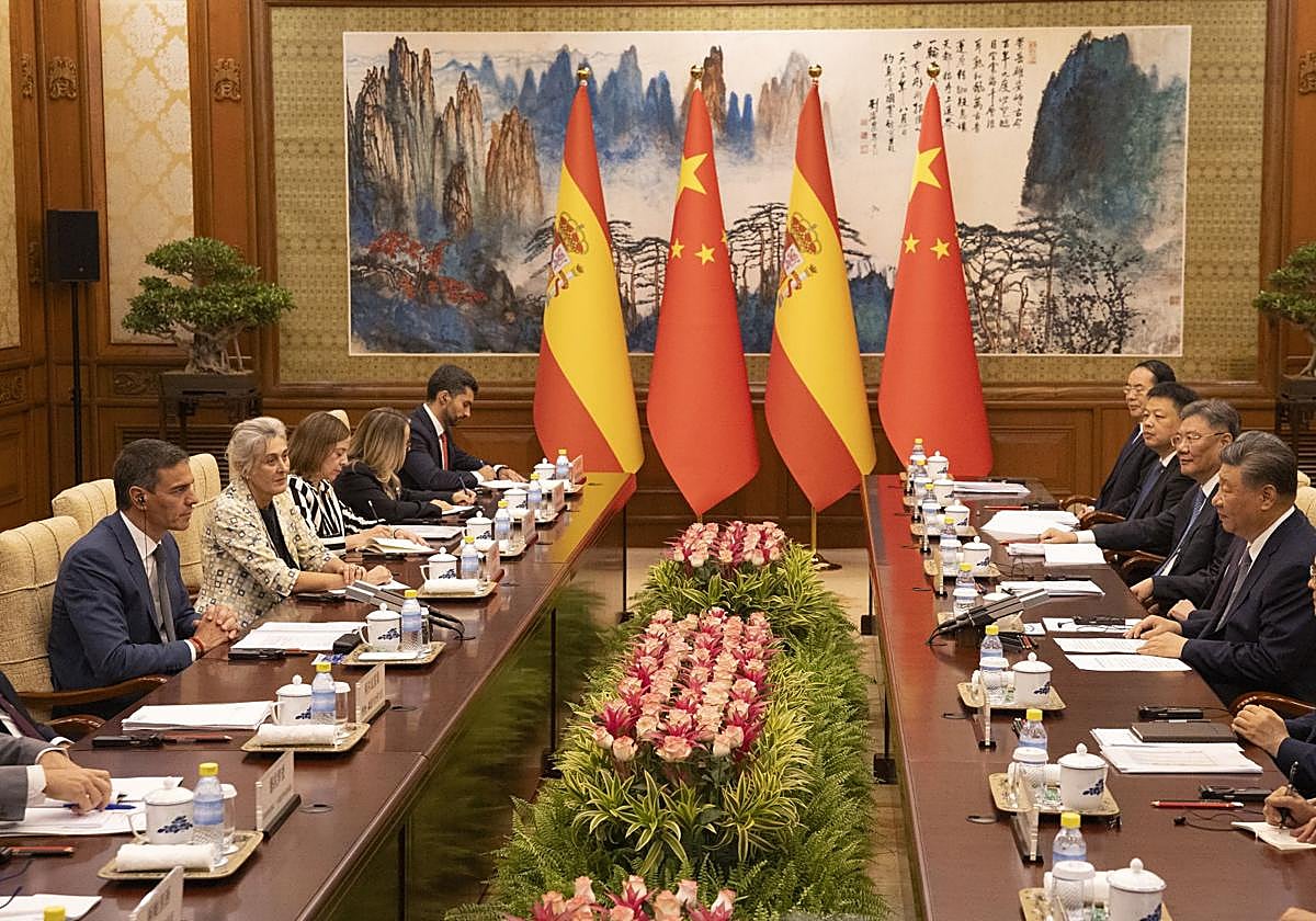 Sánchez, durante una visita a China en 2024