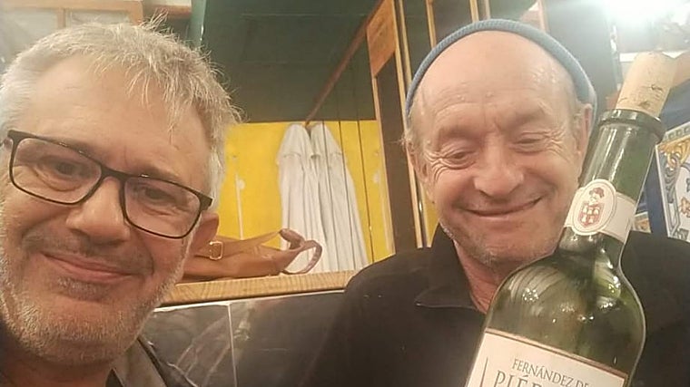 Imagen del día que se conocieron Antonio e Iñaki