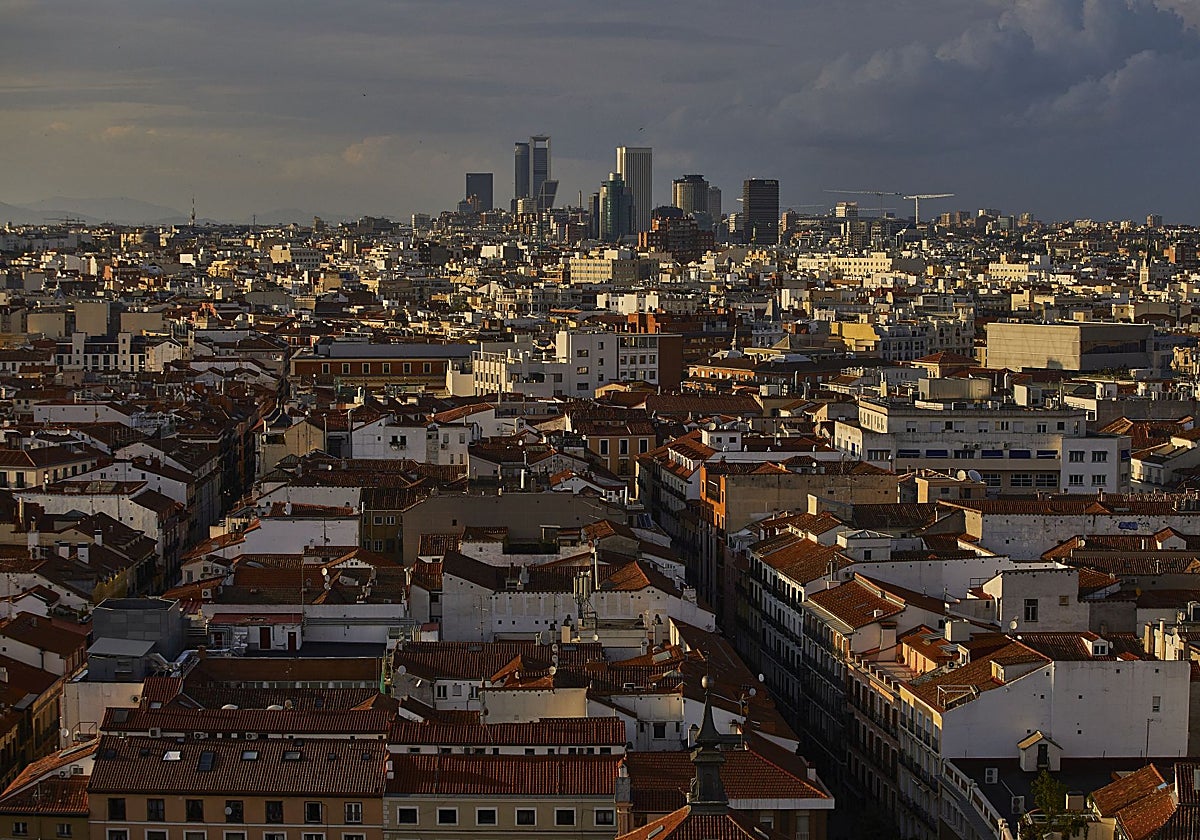 Vista parcial del centro de Madrid