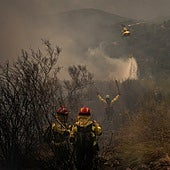 Estabilizado el incendio de Larouco, el más grande de la historia de Galicia