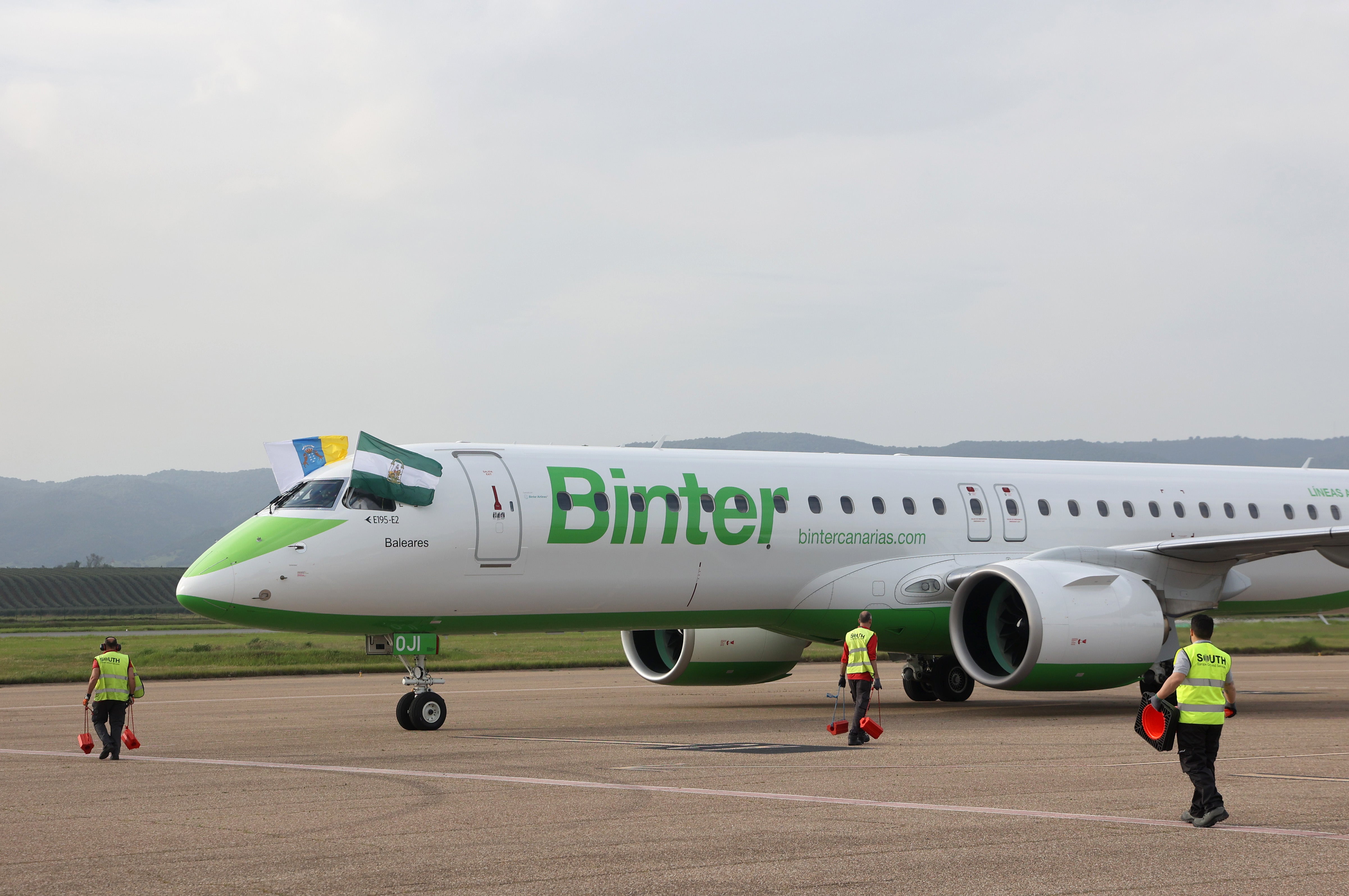 Llegada el 1 de abril del primer avión de Binter, procedente de Las Palmas, a Córdoba
