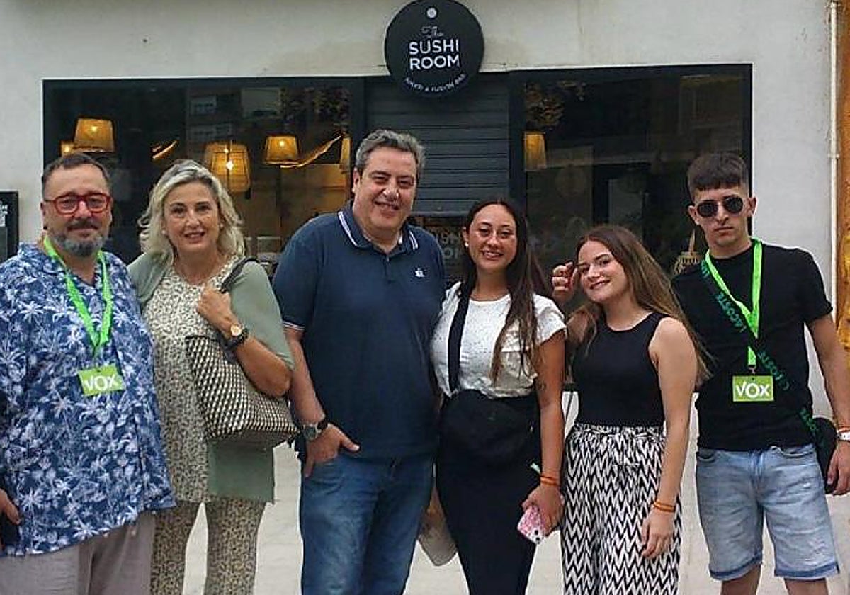 José María Llanos, en un acto con jóvenes militantes de Vox en Valencia