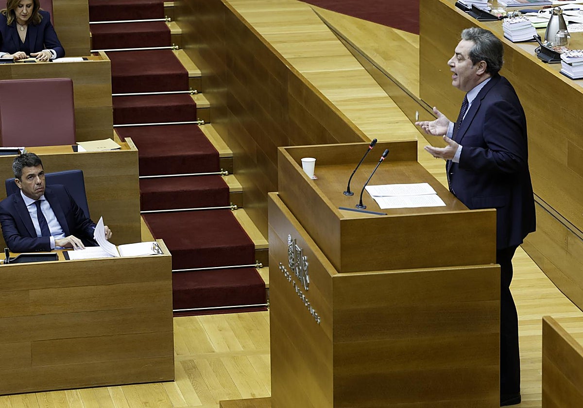 Imagen de archivo del síndic de Vox en Les Corts, José Mª Llanos
