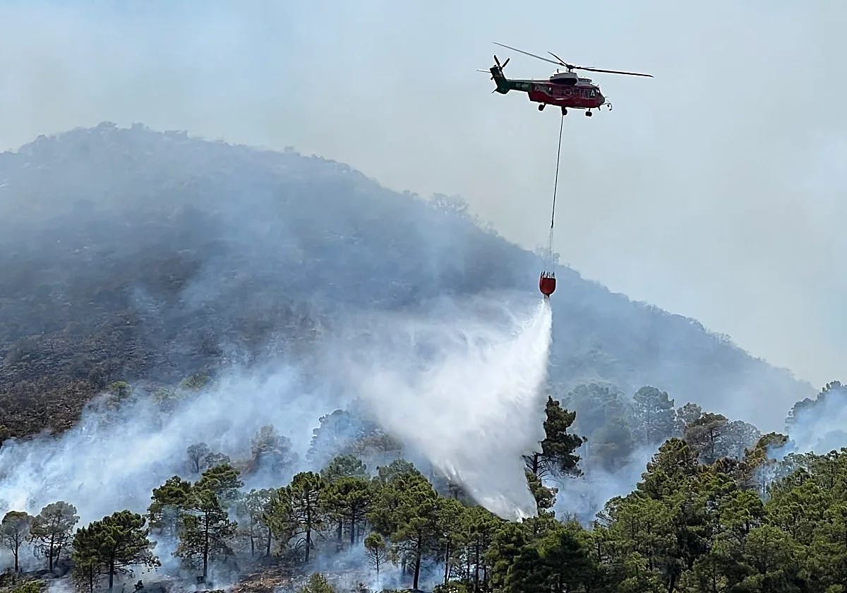 Incendio en la Costa del Sol