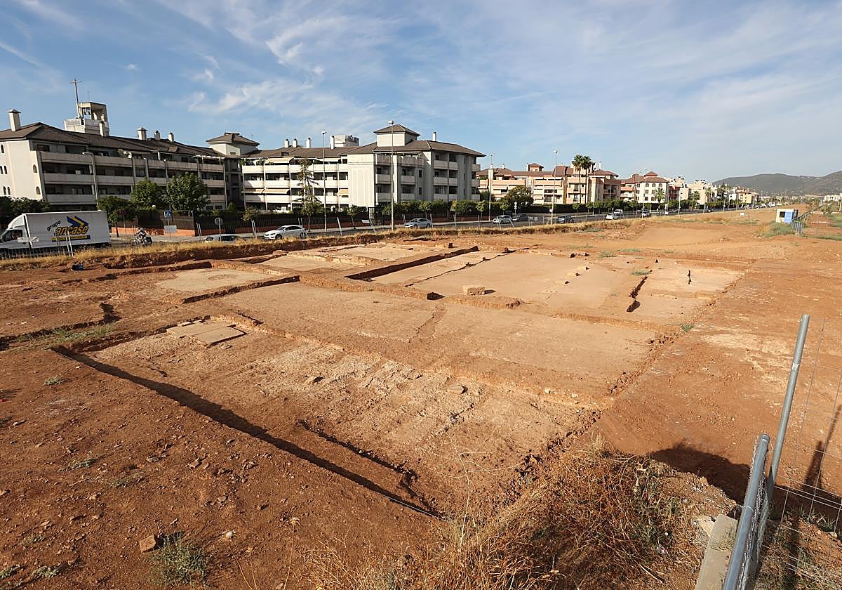 Imagen de los restos hallados en la huella de la Ronda Norte