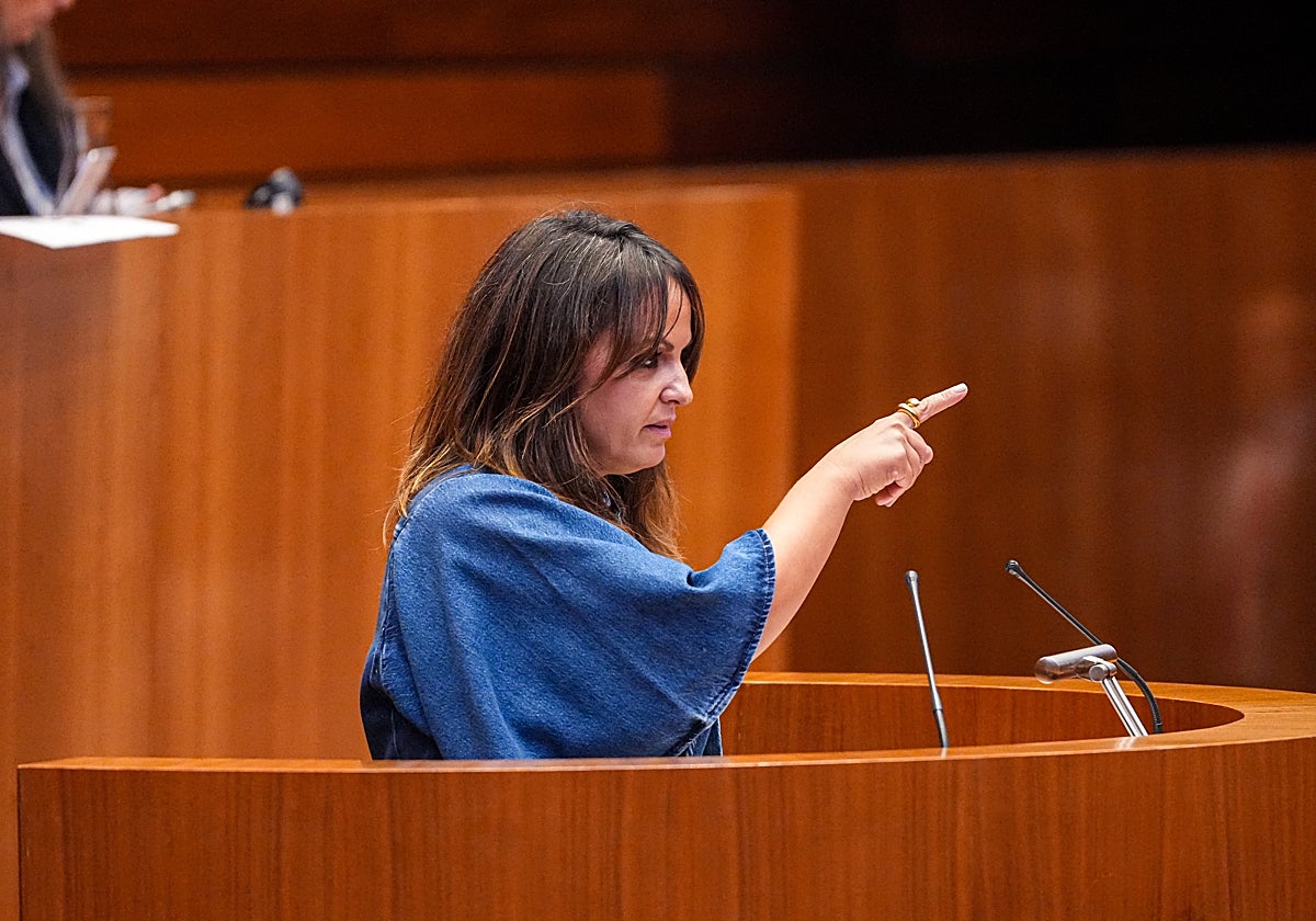 Patricia Gómez, durante su intervención