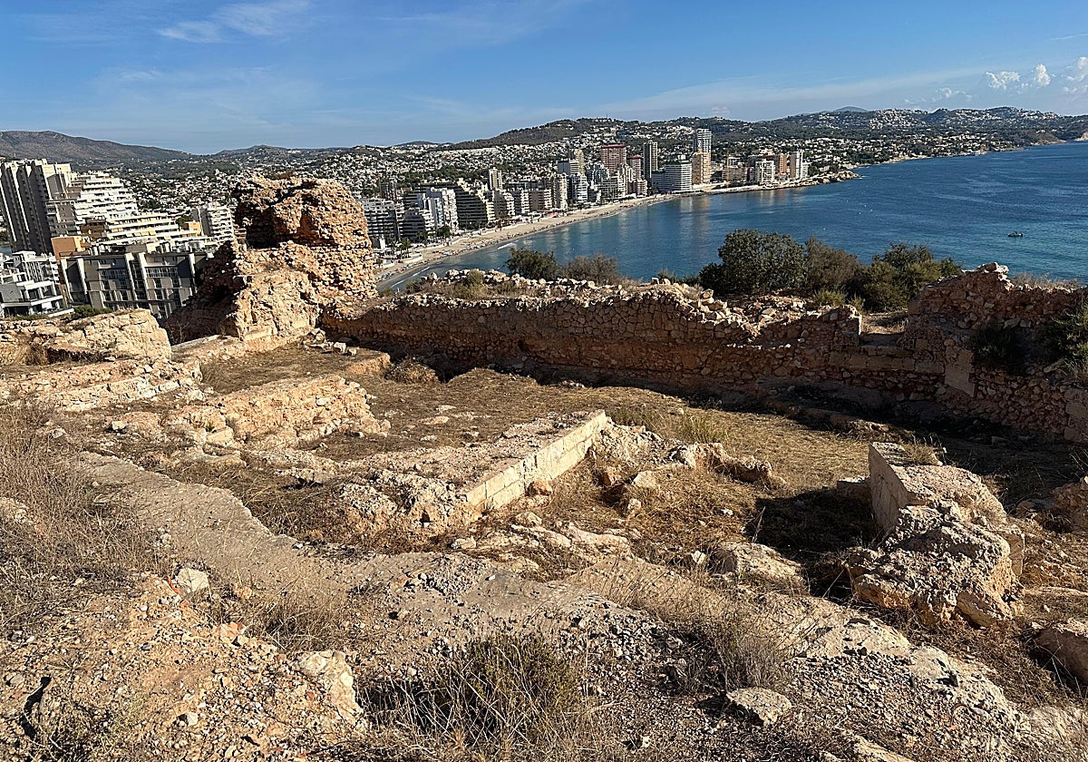 Vista del yacimiento arqueológico de la Pobla d'Ifac en Calpe (Alicante)