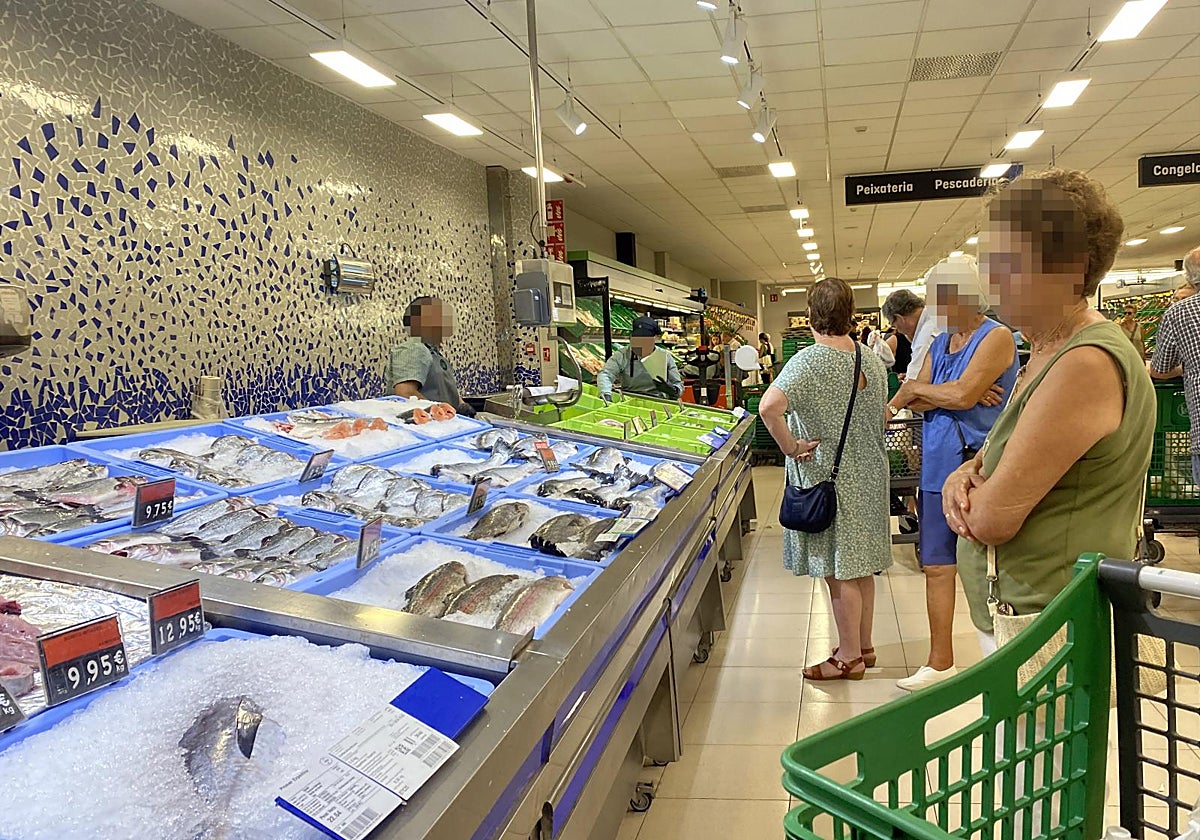 Imagen de archivo de la sección de pescadería de un supermercado de Mercadona