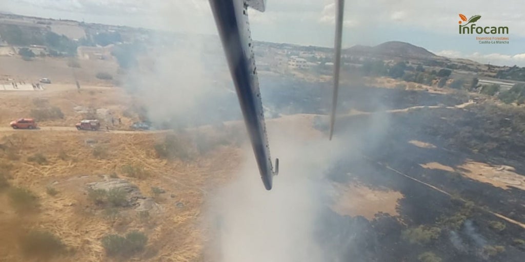 Controlado un incendio forestal declarado en el paraje  Cuartillejos  de Sonseca