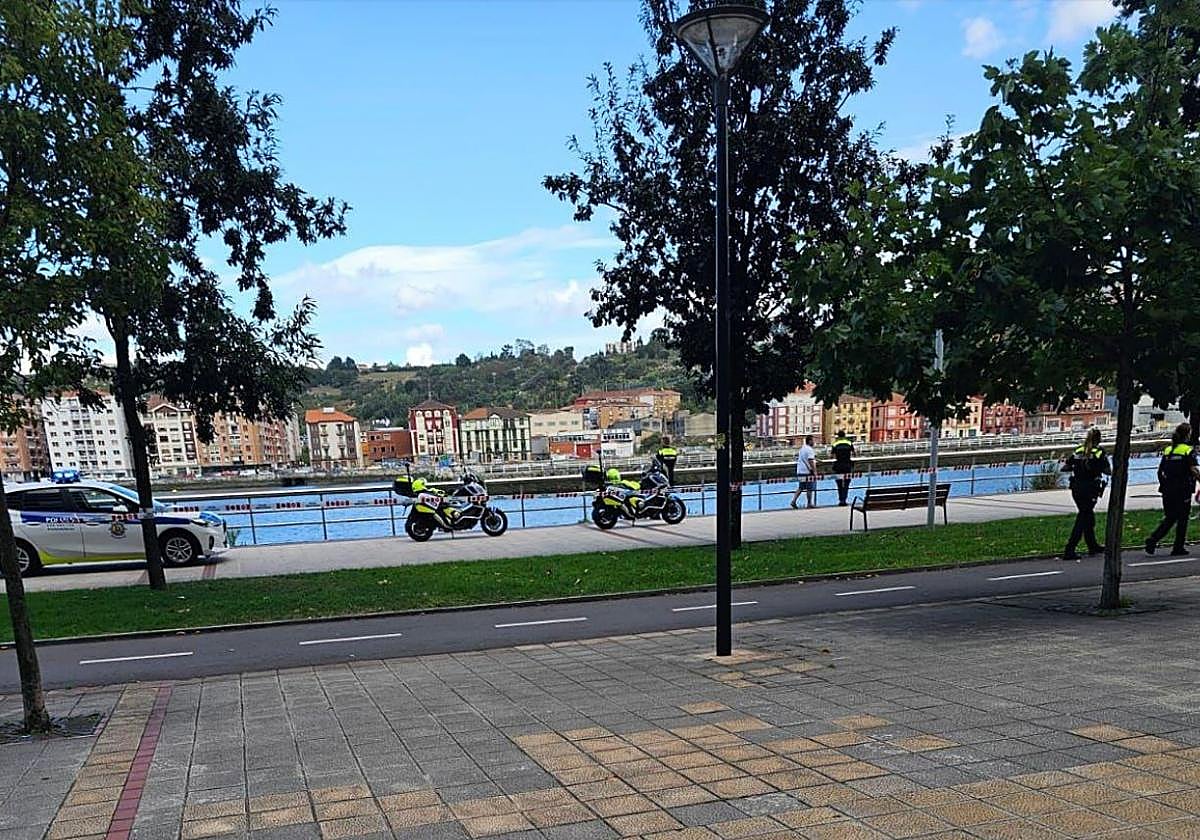 La ría de Barakaldo tras el hallazgo del cadáver