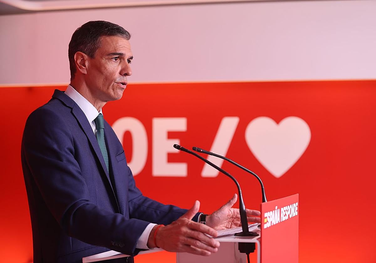 El presidente del Gobierno, Pedro Sánchez, comparece en junio en Ferraz