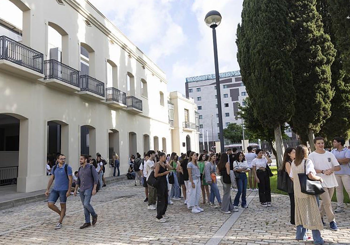 Estudiantes en la Universidad de Sevilla