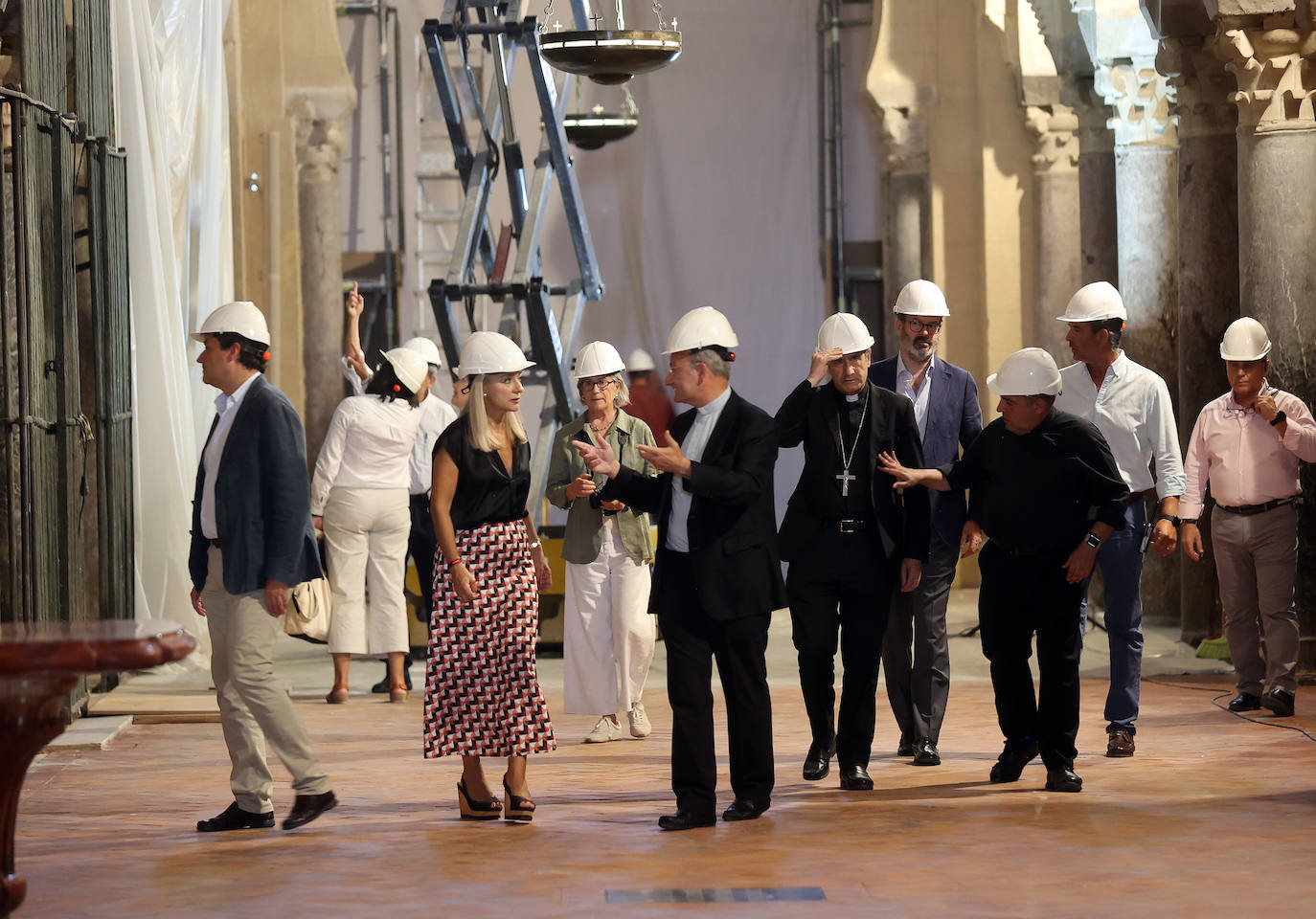 Los impactantes trabajos de emergencia en la Mezquita de Córdoba, en imágenes