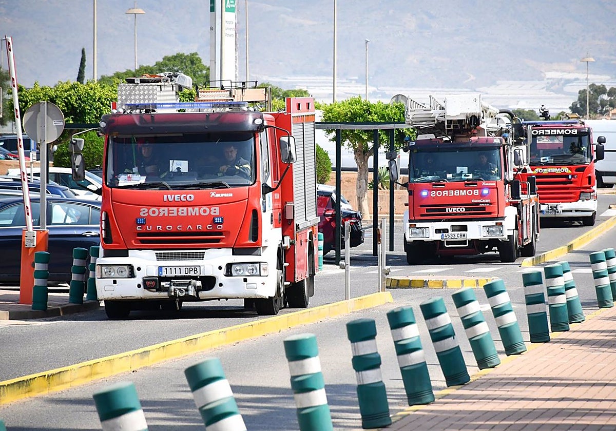 Vehículos de los Bomberos del Consorcio de Poniente de Almería
