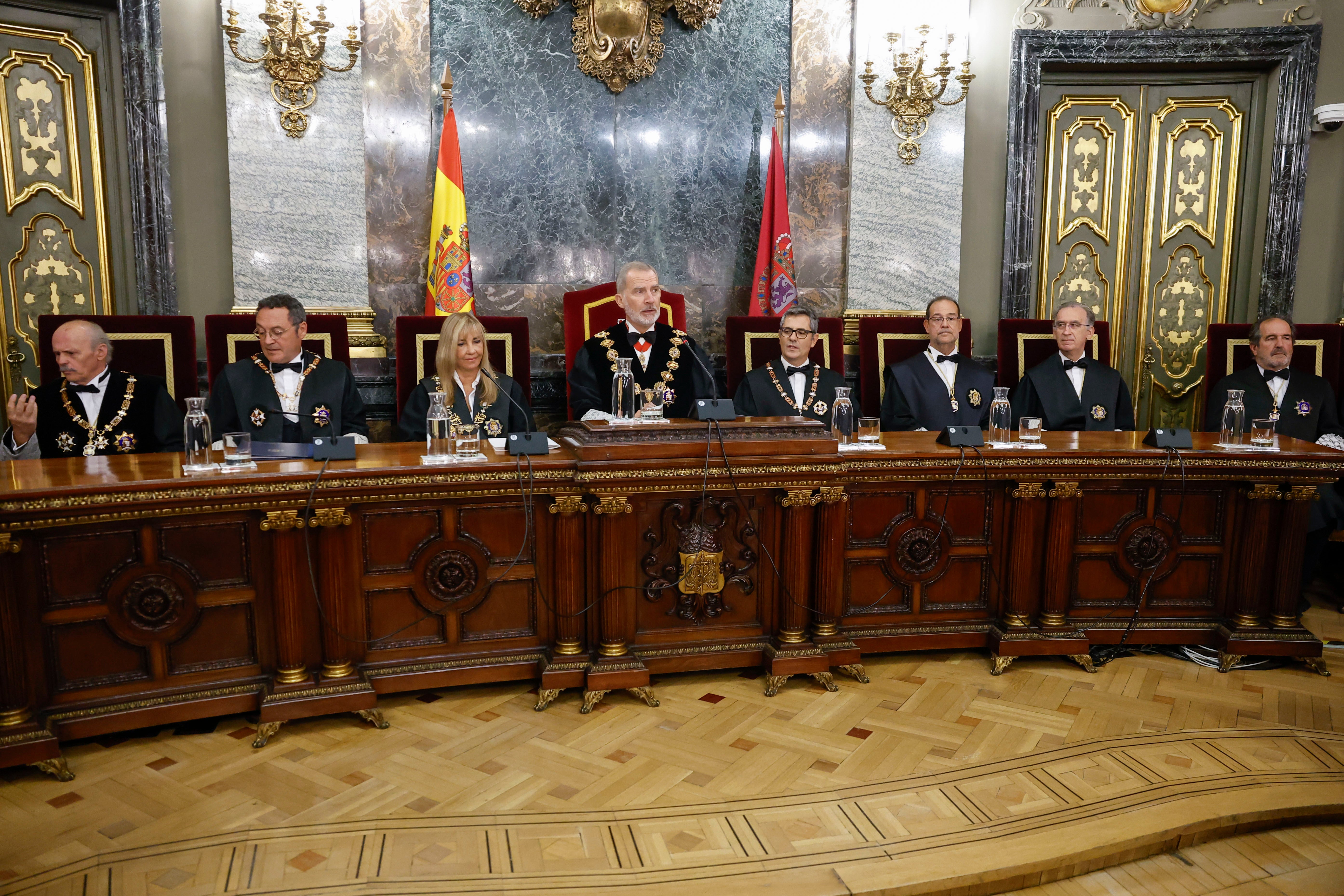 El acto de apertura del año judicial, presidido por el Rey, en imágenes
