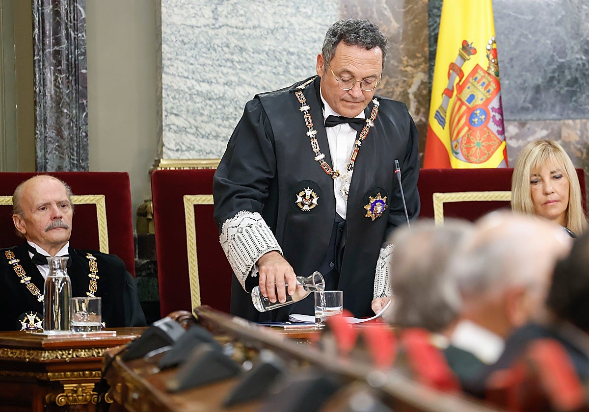 El fiscal general del Estado, Álvaro García Ortiz, durante la solemne ceremonia de apertura del año judicial
