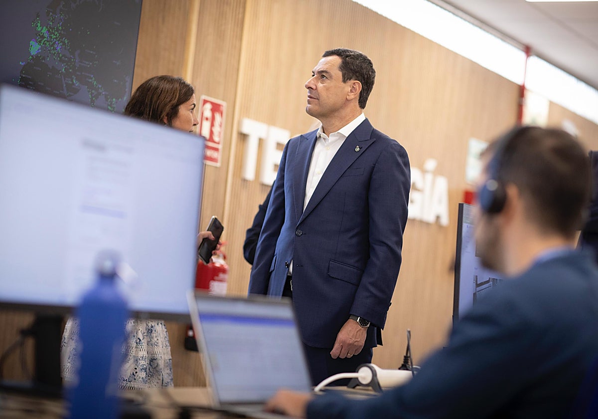 Juanma Moreno, en la inauguración del Centro de Talento y Tecnología en Granada