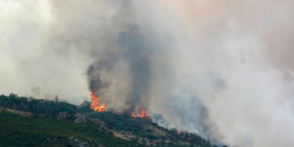 Detenido el responsable de dos incendios forestales de Belmonte de Miranda (Asturias)