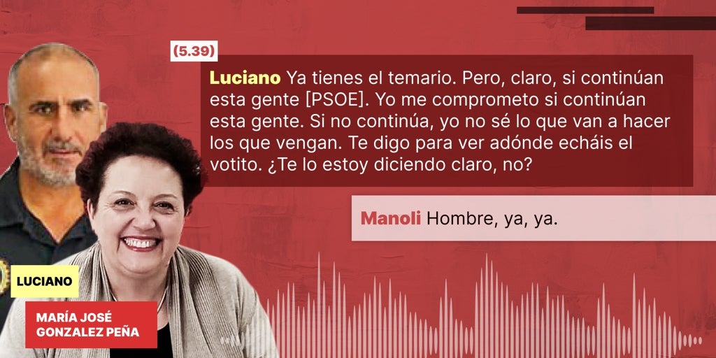 «A ver adónde echáis el votito. Habla con tu marido, tu madre, tus hermanas...», los audios que prueban el enchufe del PSOE en Arcos de la Frontera