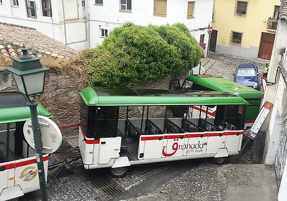Uno de sus peores accidentes se produjo en el Albaicín en 2018