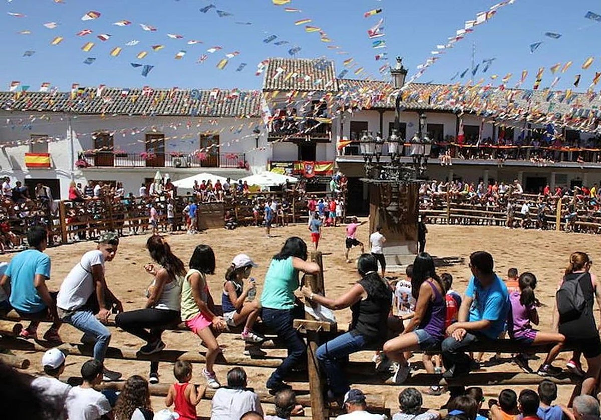 Foto de un encierro en la provincia de Toledo