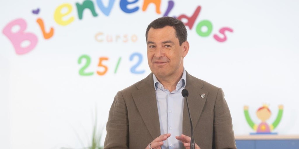 Juanma Moreno anuncia un nuevo plan de climatización en los colegios: «Vamos a proteger a los niños del sol»