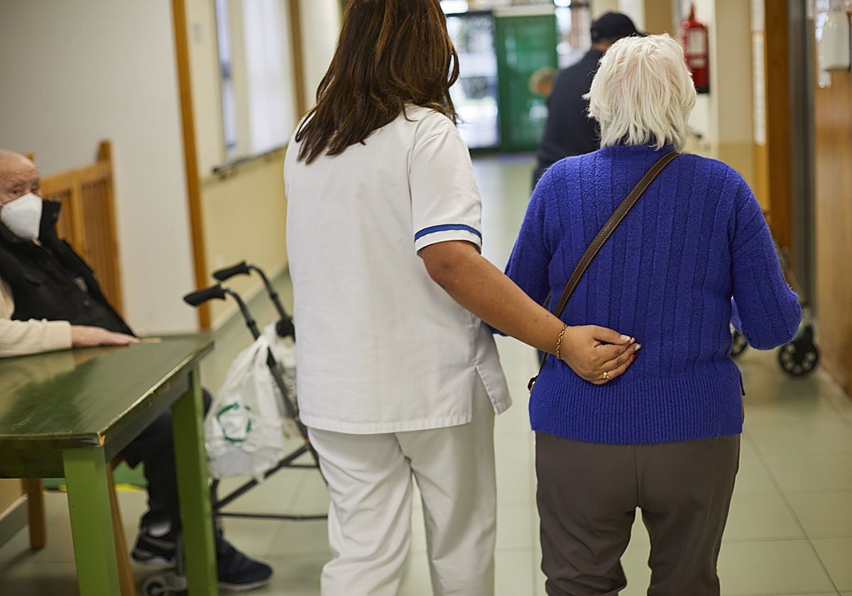 Interior de una residencia de mayores