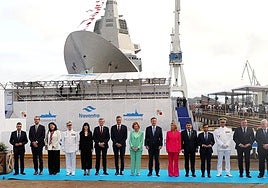 La Reina Sofía amadrina la nueva fragata F-111 'Bonifaz'