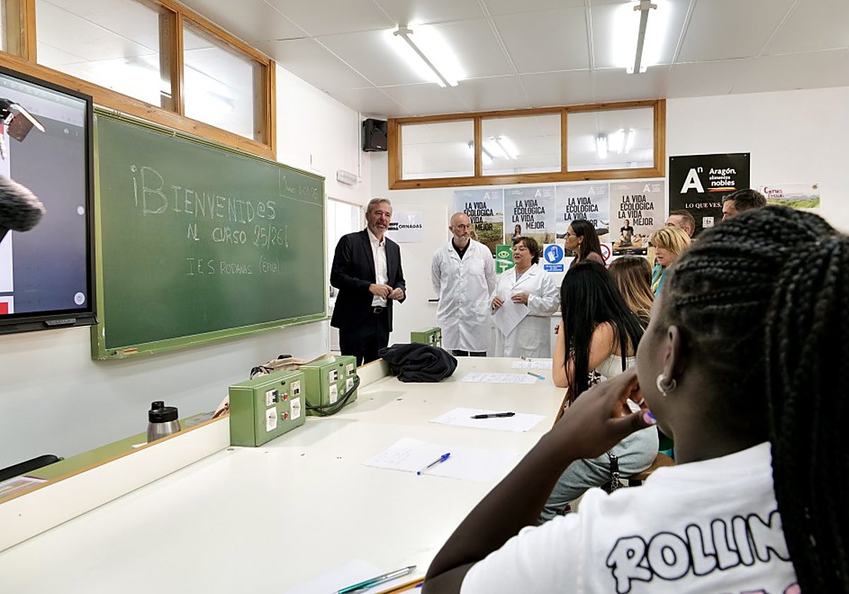 El curso de FP se ha inaugurado en Épila por parte de Azcón