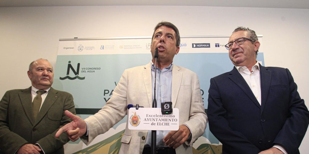 Mazón anuncia que la Generalitat se personará  en los tribunales para defender el trasvase Júcar-Vinalopó
